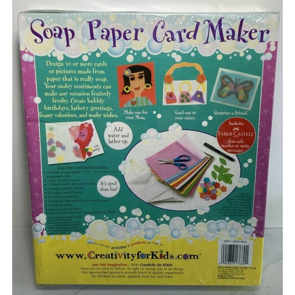 Christmas Gift Paper Soap Card Maker Kit Creativity for Kids  Sudsy greetings - Picture 2 of 3